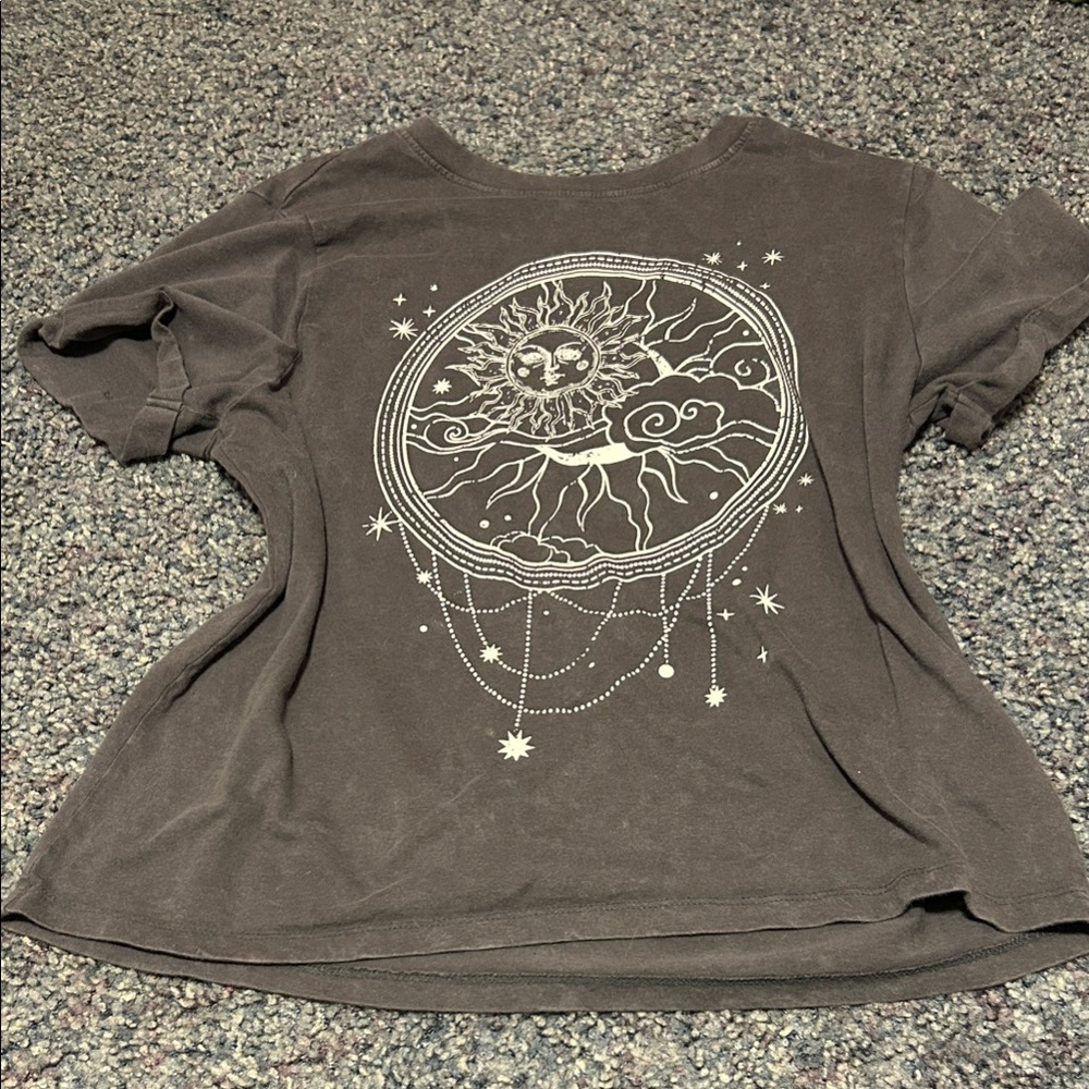 Electric Family Celestial Graphic Tee - Dark Brown